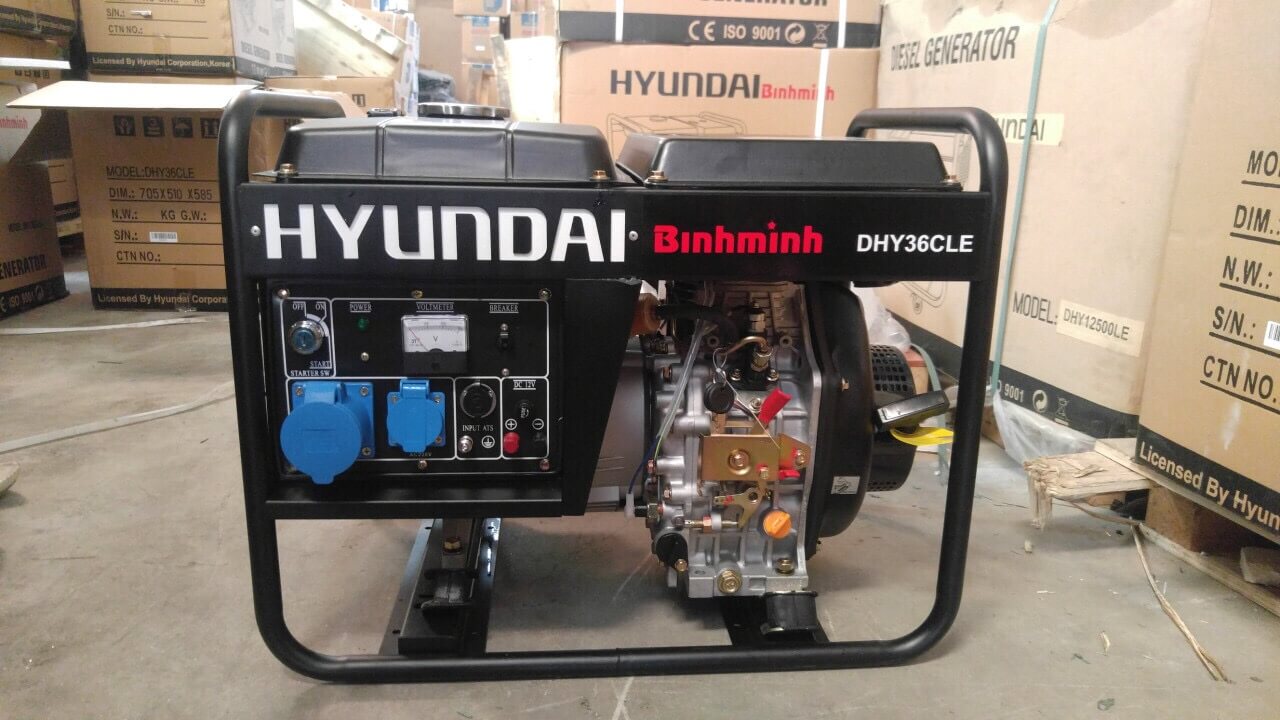 Máy phát điện Hyundai 3kw DHY36CLE