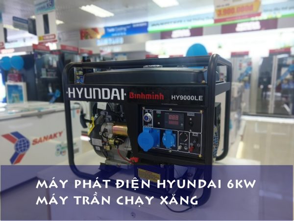 Máy phát điện Hyundai 6KW HY9000LE