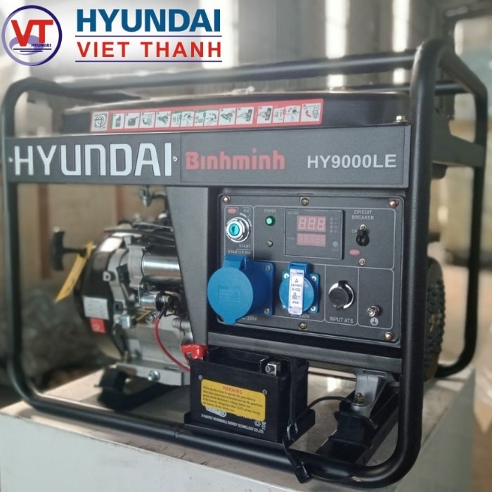 Máy phát điện chạy xăng 6kw Hyundai HY9000LE-ảnh 1 Máy phát điện chạy xăng 6kw Hyundai HY9000LE-ảnh 1