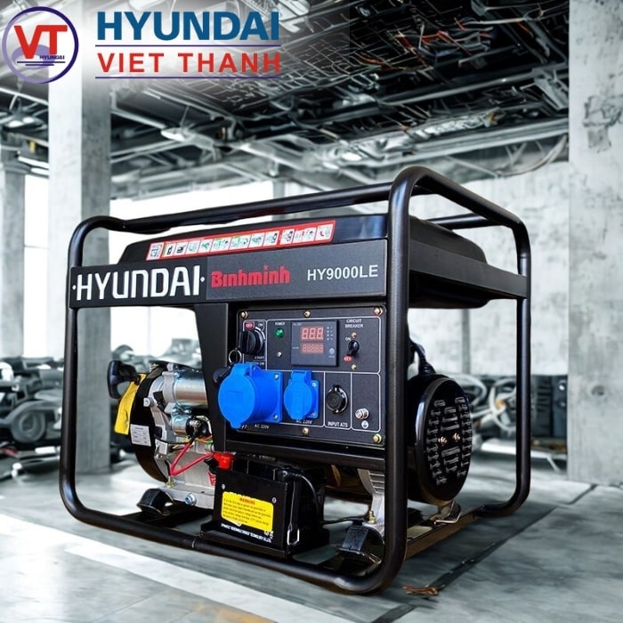 Máy phát điện chạy xăng 6kw Hyundai HY9000LE-ảnh 2