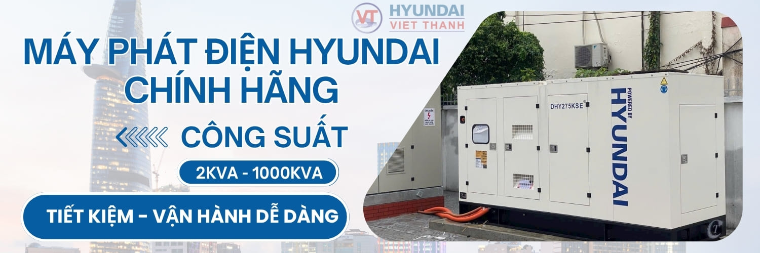 Banner máy phát điện Hyundai