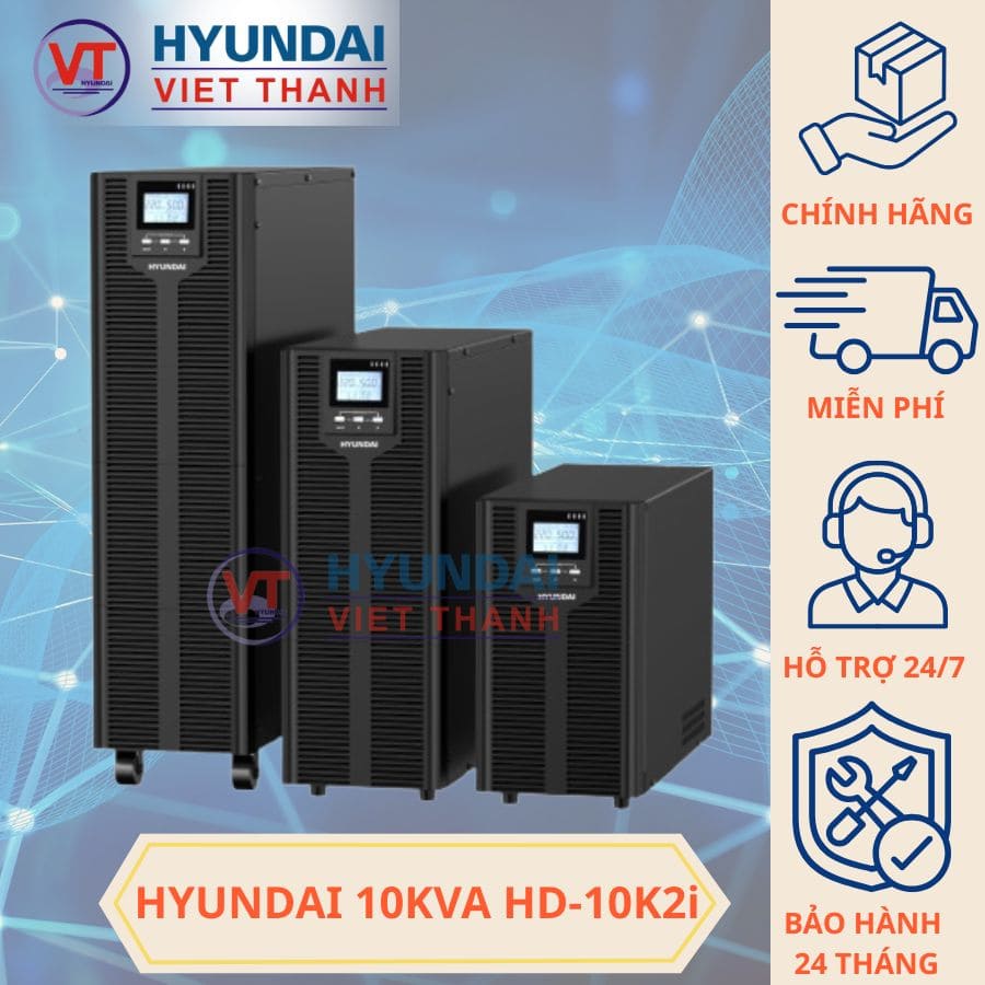 Bộ lưu điện Hyundai 10KVA HD10K2i Bộ lưu điện Hyundai 10KVA HD10K2i