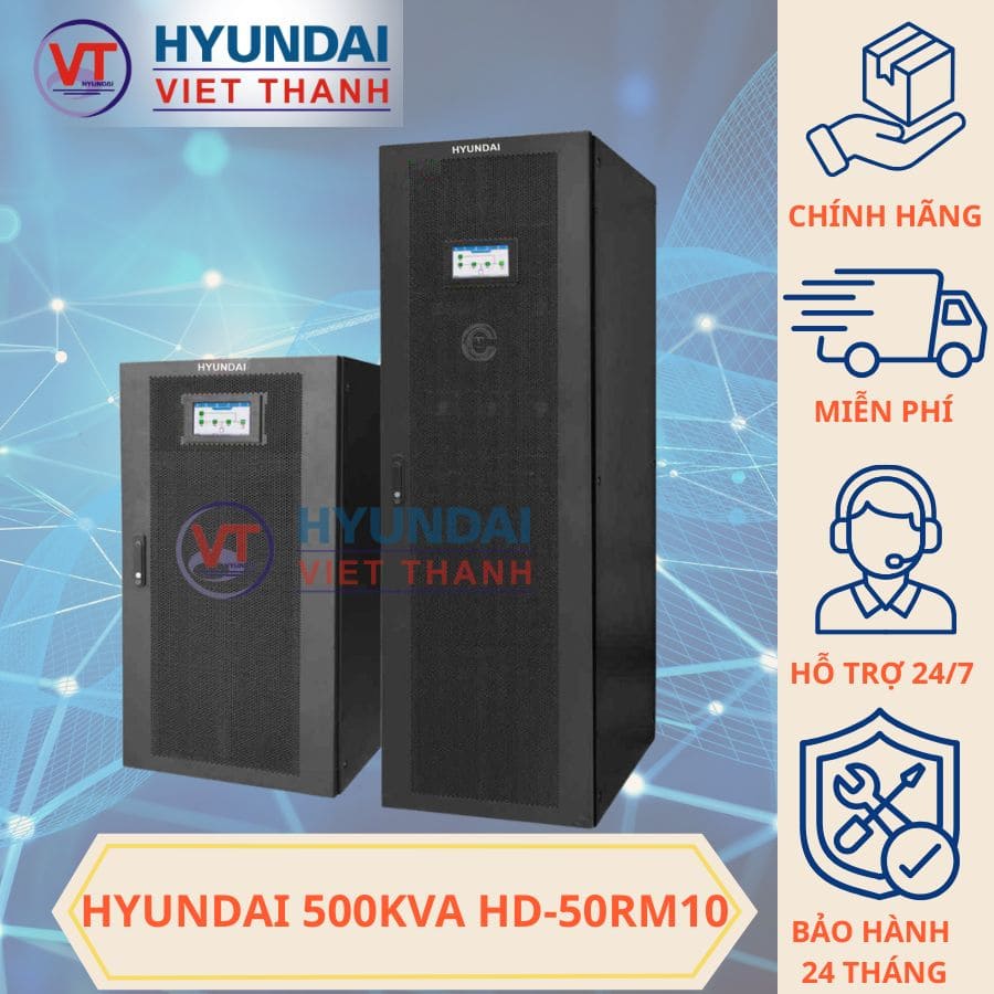 Bộ lưu điện Hyundai 500KVA HD50RM10 Bộ lưu điện Hyundai 500KVA HD50RM10